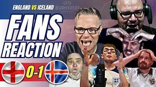 ENGLAND FANS REACTION TO ENGLAND 0-1 ICELAND  EURO 2024 FRIENDLY