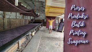 Proses produksi batik printing Sragen
