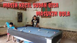 Masih kecil sudah bisa masukin bola---billiard indonesia