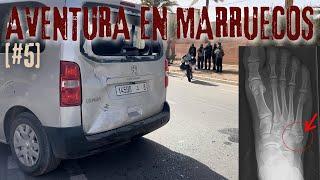 ¡Tenemos un ACCIDENTE en moto - EP#5 - AVENTURA EN MOTO POR MARRUECOS - {moterosfolloneros}