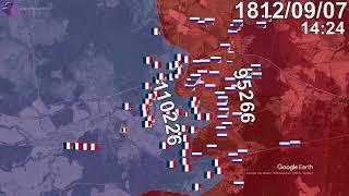 Battle of Borodino in 1 minute using Google Earth