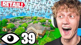 I Got All 40 Players To Land Retail Row In Fortnite Reload Sweaty Tournament