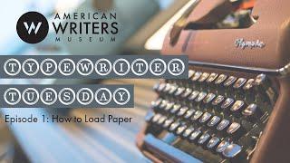 Typewriter Tuesday How to Load Paper