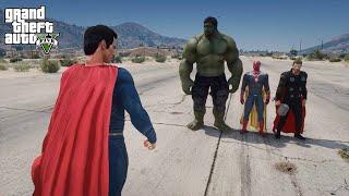 GTA 5 - Superman VS The Strongest Avengers