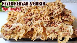 RESEP PEYEK KACANG TANAH RENYAH GURIH ENAK BANGET Tips lengkap