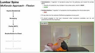 The McKenzie Approach  Lumbar Flexion EXPLAINED