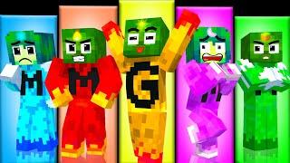 Monster School  Zombie x Squid Game EMOTION ELEMENTAL CHALLENGE - Minecraft Animation