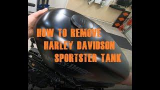 How to remove Harley Davidson sportster tank 883
