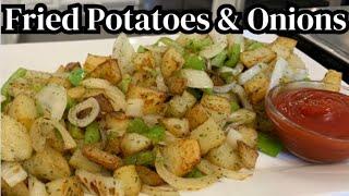 Crispy Delicious Fried Potatoes And Onions