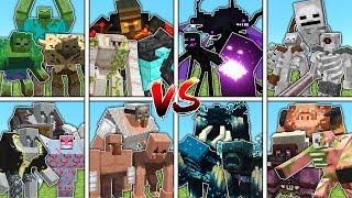 Massive MOB FAMILY TOURNAMENT - Minecraft Mob Battle