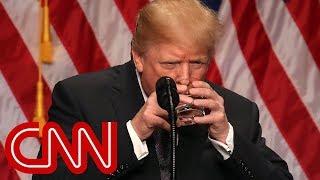Trumps sealed water glass floats theories