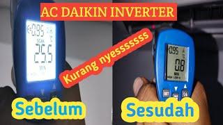 AC Dingin Kurang nyes  Temperatur Tidak tercapai