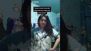 alasan cewek pake baju ketat kalo vc an sma cwok nyapasti cuci mata tuh