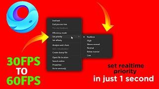Gameloop Priority Set To High Or Realtime  Gameloop Emulator Lag Fix Boost FPS For Low End PC 2023