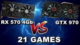 RX 570 4Gb vs GTX 970 -21 Games- 1080p Ultra -2019-