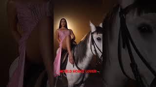Beautiful Girl sitting on horse Cute girl photoshoot with horse #horse #horseracing #horses #ghoda