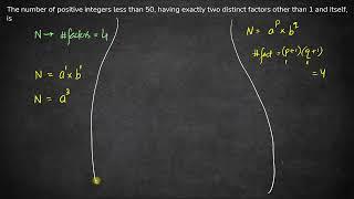 integers less than 50 having two distinct factors  Numbers  CAT 2023 Slot 2 Quant Solution  PYQs