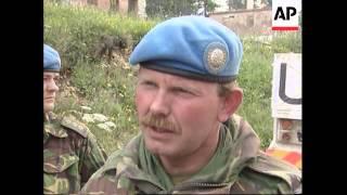 BOSNIA MOUNT IGMAN UN RAPID REACTION FORCE TAKE UP POSITION