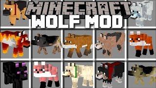 Minecraft WOLF MOD  FIGHT AND BREED HUNDREDS OF WOLVES Minecraft