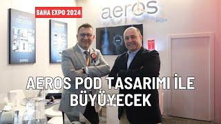 Aeros Mühendislikten hava araçları için özel podlar #sahaexpo