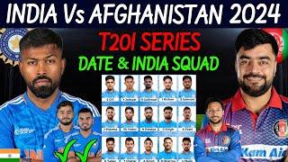 India Vs Afghanistan T20 Series 2024 - Schedule & India Team Squad Ind Vs Afg T20 Series 2024 Squad