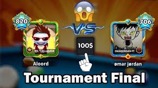 loord ayman vs omar jordan  Tournament Final on 100$ Pro 8 ball pool