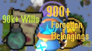 Opening 900+ Forgotten Belongings in RuneScape 3  RS3 Parcels from the Dead Event