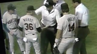 Minnesota Twins Try To Cover Up Emery Board From Joe Niekro