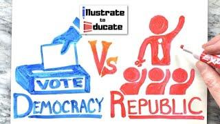 Democracy Vs Republic  Whats the difference between a Democracy and Republic? Democracy Explained