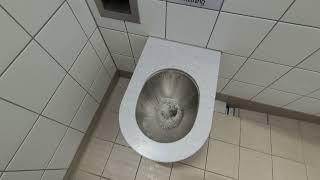 Genuine german public toilet in service area - European style