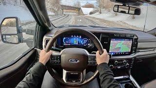 2023 Ford F-250 King Ranch Super Duty 6.7L V8 Diesel Crew Cab - POV Driving Impressions