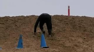 MAN DOWN ON TOP OF THE DUNES