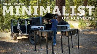 The Art of MINIMALIST Overlanding  Embracing Simplicity With Your Rig Setup  Jeep Car Camping DIY