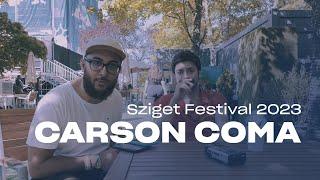 Intervista a @CarsonComa @szigetofficial 2023