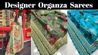 Bollywood Wear Designer Organza Silk Saree #sareeswag #organzasaree #bollywoodsaree #independenceday