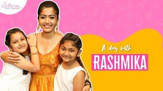 Sitara Ghattamaneni & Aadya with Rashmika Mandanna  Sarileru Neekevvaru Special Interview