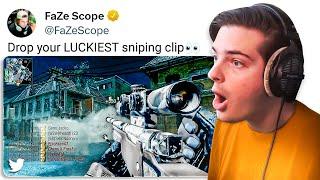 I asked Twitter for their LUCKIEST Sniping Clips