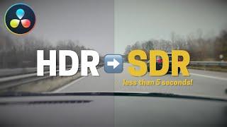 EASILY Convert iPhone HDR to SDR in Davinci Resolve 18.1