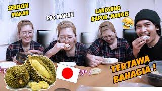 REAKSI LUCU ISTRI JEPANG SEUMUR HIDUP BARU PERTAMA KALI MAKAN DURIAN  LANGSUNG KAPOK 