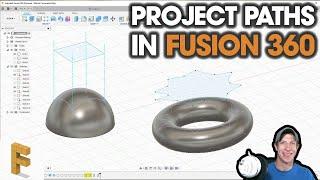 Project a 2D PATH on a 3D SURFACE in Fusion 360