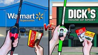 Walmart vs Dicks Sporting Goods Budget Fishing Challenge