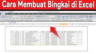 cara membuat bingkai atau border di excel