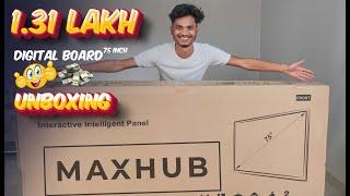 75 Inch Digital Board Unboxing  2023 Maxhub Interactive Panel  नया डिजिटल बोर्ड सबसे सस्ता 2023 मे