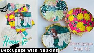 How to Decoupage with paper napkins easy hacks and tricks