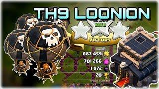 Clash of Clans - Destroying The Loot with Townhall 9 Loonion - Easy 3 Star Farming Army