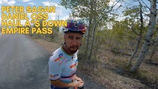 Peter Sagan + Daniel Oss Hauling A#$ Down Empire Pass