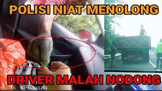 Polisi Niat Menolong  Driver Malah Menodong ? #shorts