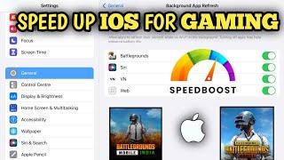 Speed UP IOS for Gaming  Iphone  Ipad Setting for PUBG  BGMI  NO LAG