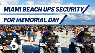 Security Preparations on Miami Beach Ahead of Memorial Day Weekend