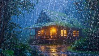 HEAVY RAINS on Roof at Night for Deep Sleep - Relaxing Rain for Sleeping and Relaxation ASMR